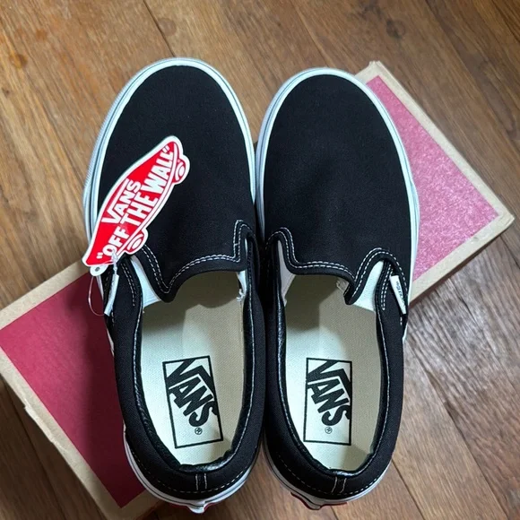 Vans Black Slip-On Sneakers - Picture 2 of 8